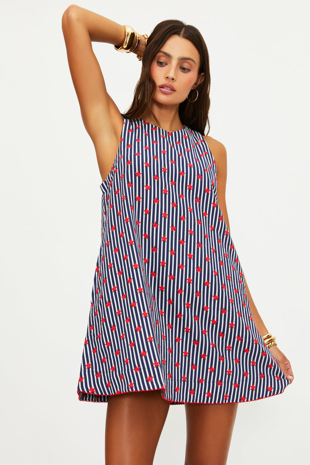 CAPRINA MINI DRESS-STAR SPANGLED SEAS