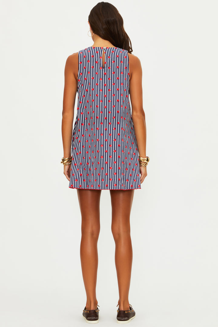 CAPRINA MINI DRESS-STAR SPANGLED SEAS