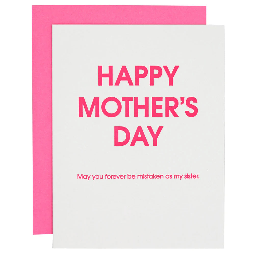 HAPPY MOTHERS DAY MISTAKEN SISTER CARD