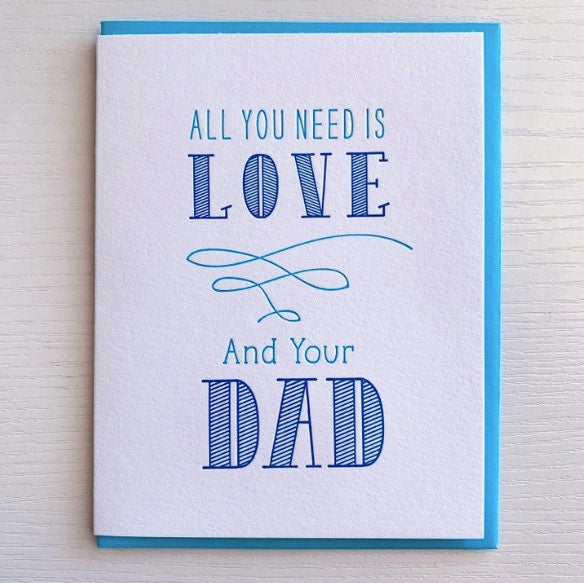 LOVE AND YOUR DAD CARD