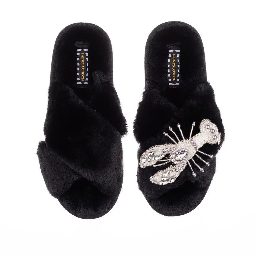 LOBSTER CLASSIC SLIPPERS- BLACK