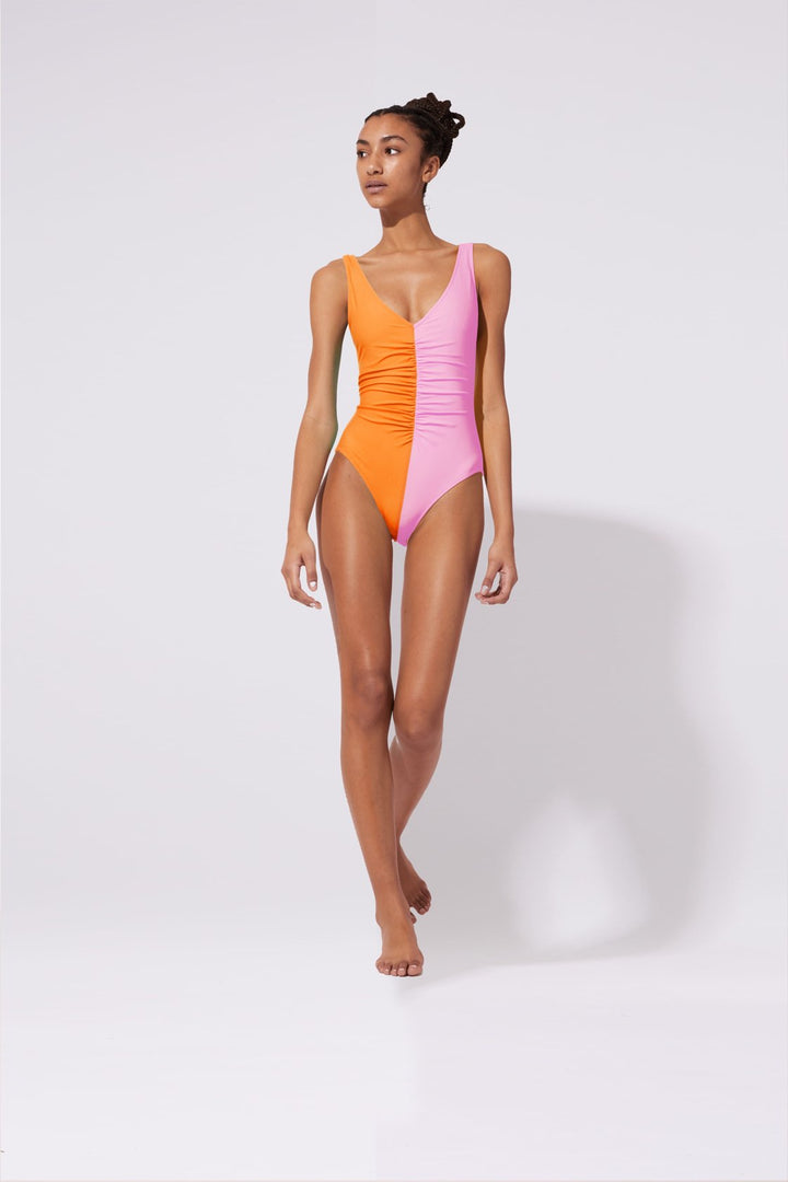THE LUCIA ONE PIECE - CARNATION PINK/CLEMENTINE