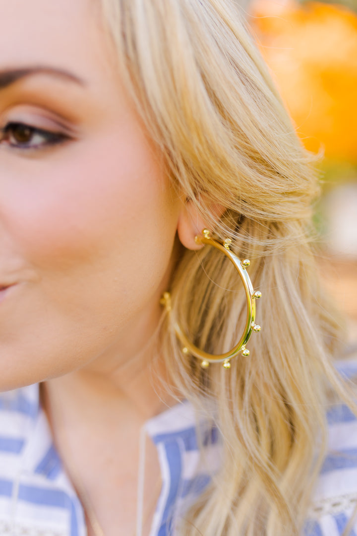 MERRY GO ROUND HOOPS- GOLD