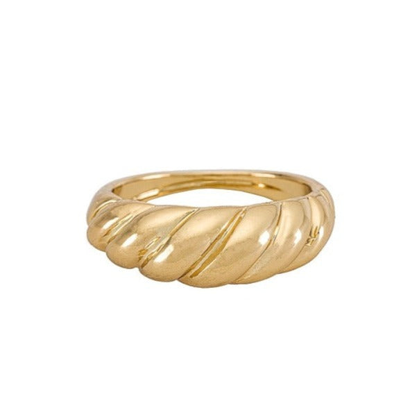 AIDEN CROISSANT RING - GOLD