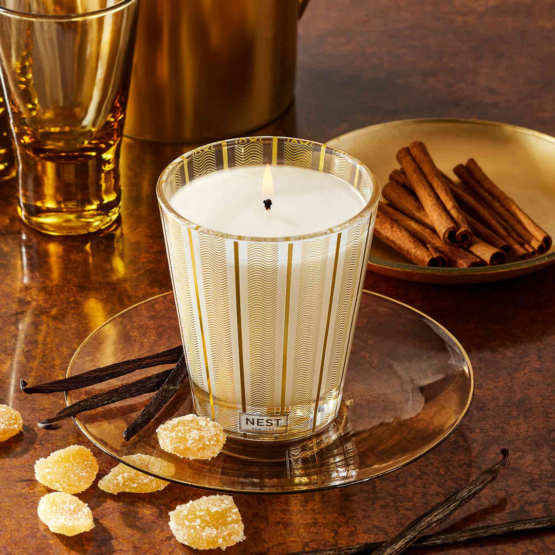 CRYSTALLIZED GINGER & VANILLA BEAN CLASSIC CANDLE
