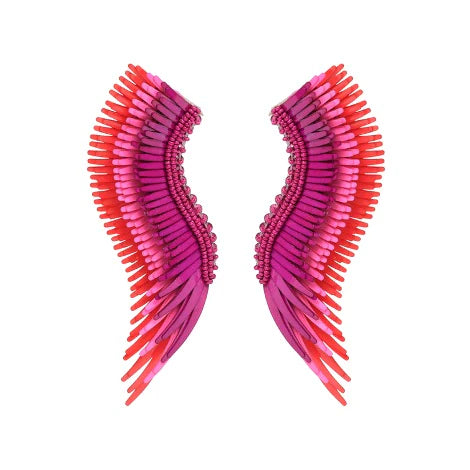 TRIPLE OMBRE LAYERED MADELINE EARRING - PINK MULTI