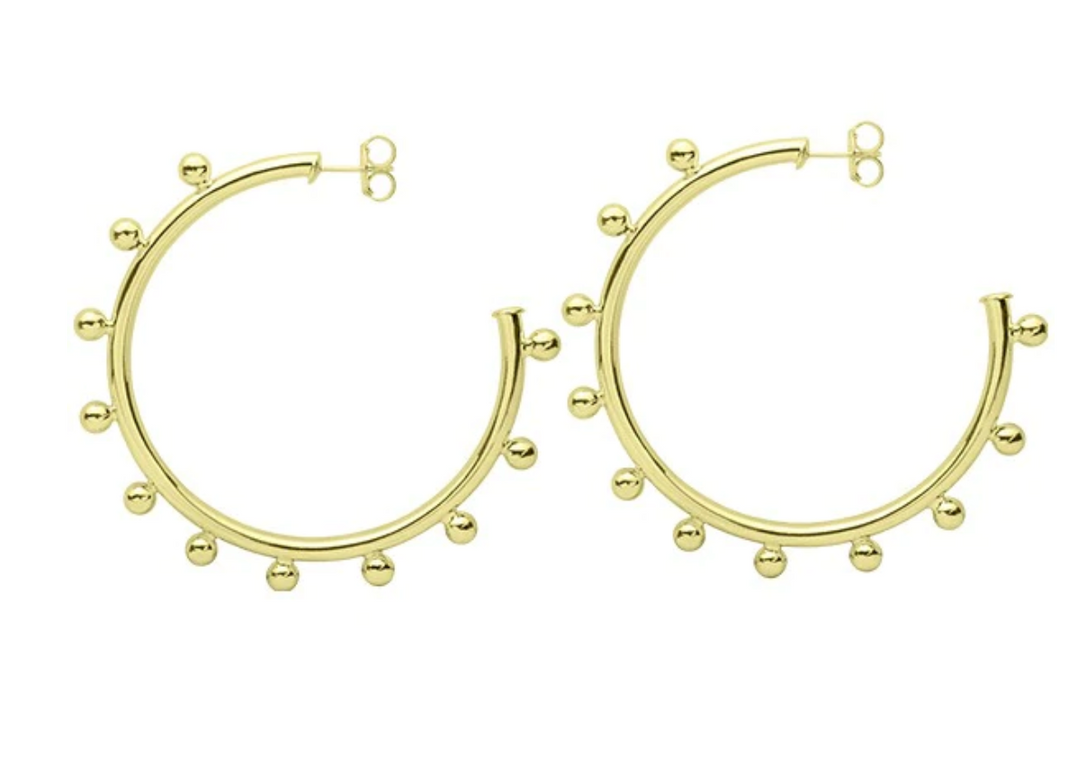 MERRY GO ROUND HOOPS- GOLD