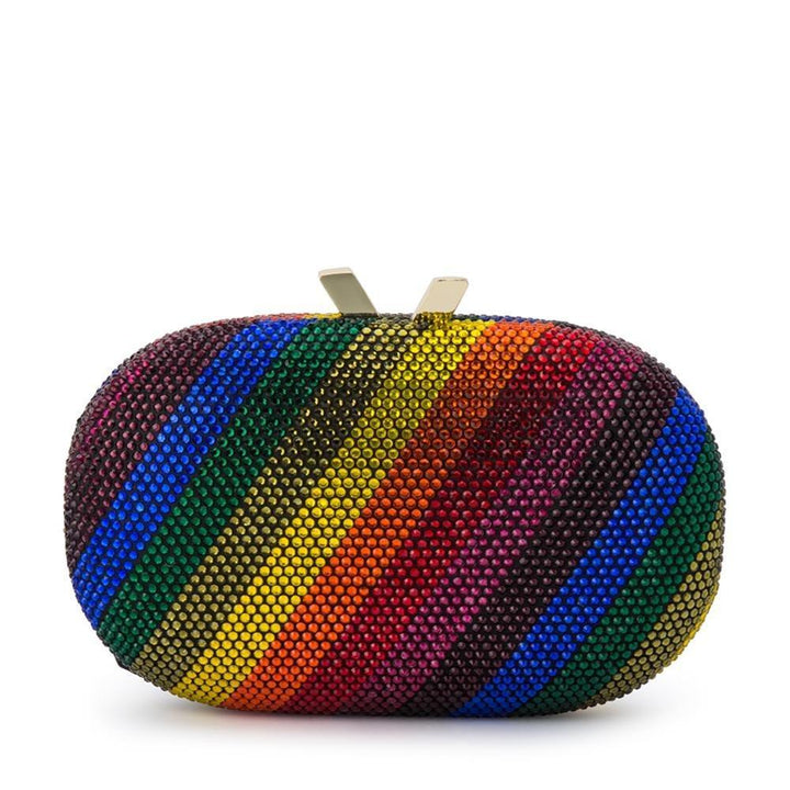 POT OF GOLD OVAL CLUTCH- RAINBOW