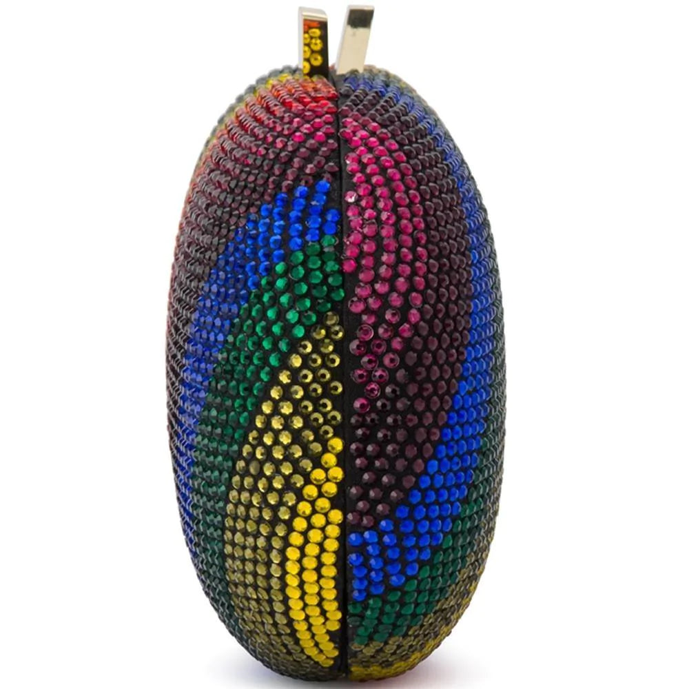 POT OF GOLD OVAL CLUTCH- RAINBOW